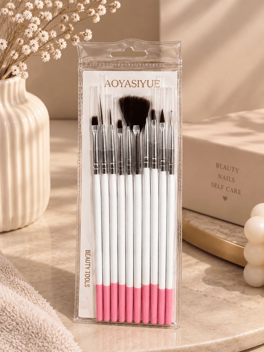 Kit de 10 pinceaux Nail Art