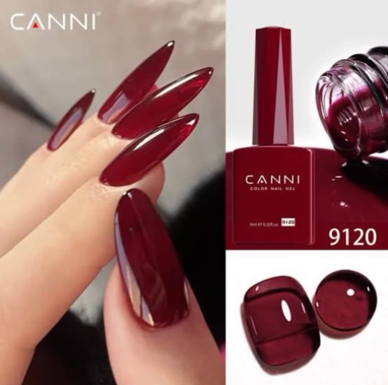 Vernis Semi-Permanent Translucide CANNI 9ml – N°9120 (Effet Jelly)