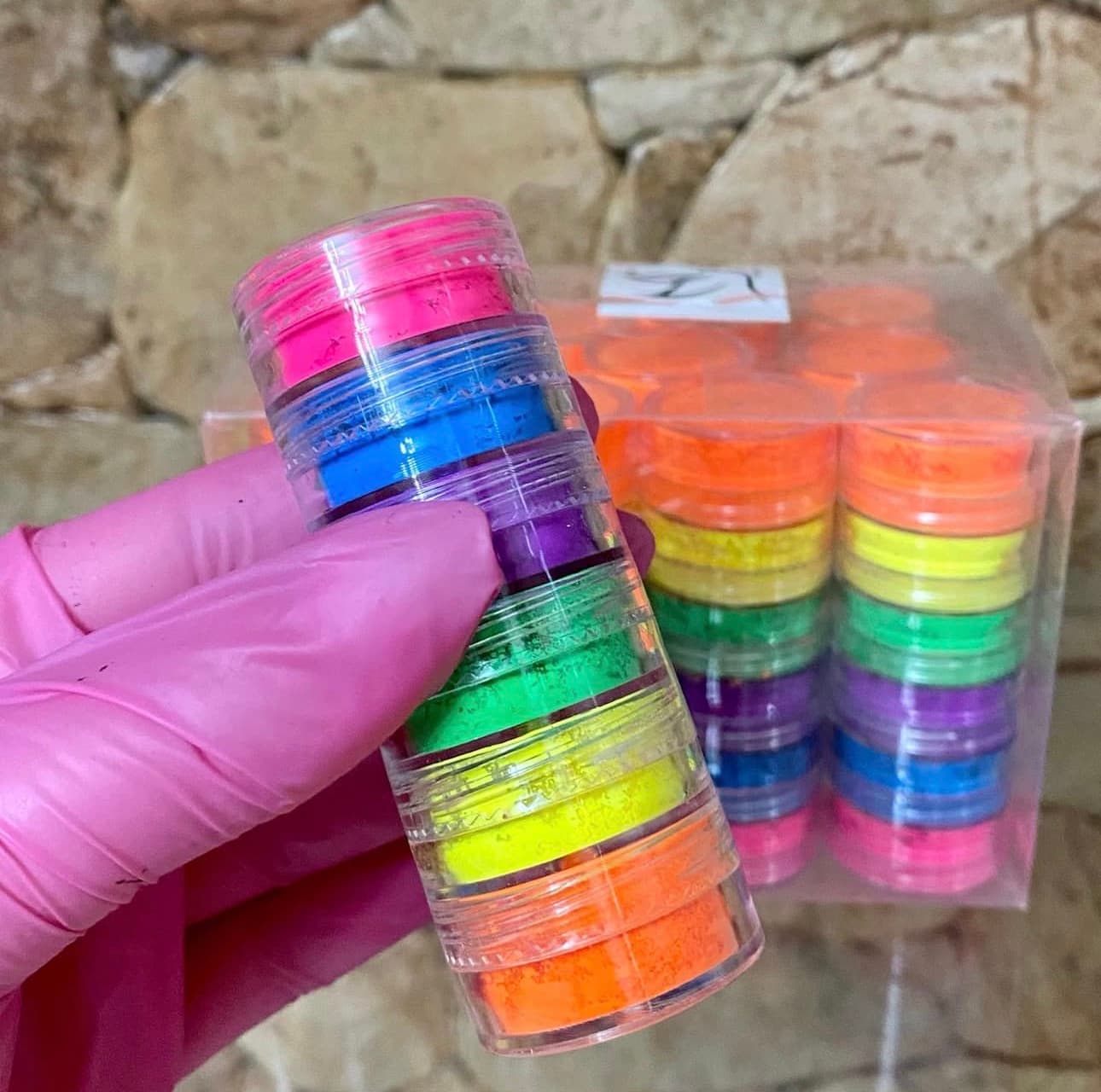 Tour de Pigments Néon Fluorescents Nail Art (6 Couleurs)