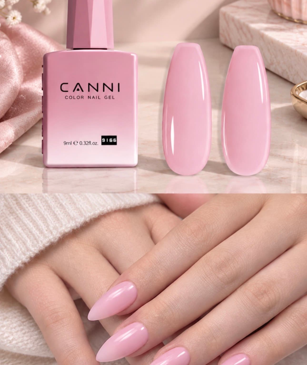 Vernis Gel Semi-Permanent CANNI – Rose Pastiel