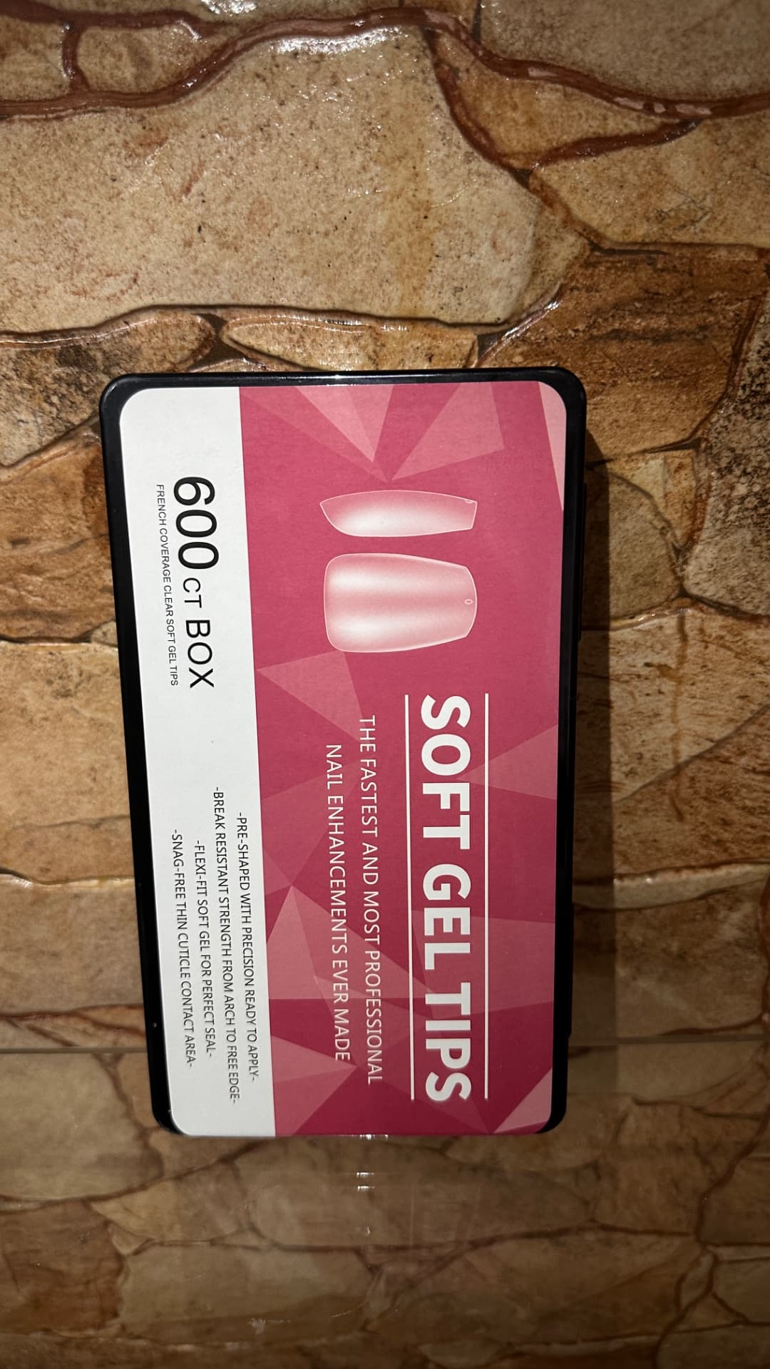 Soft Gel Tips – Medium Coffin (600 pcs)
