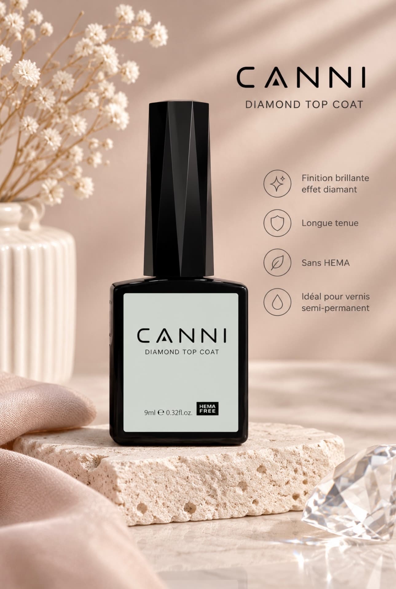 CANNI Diamond Top Coat 9 ml