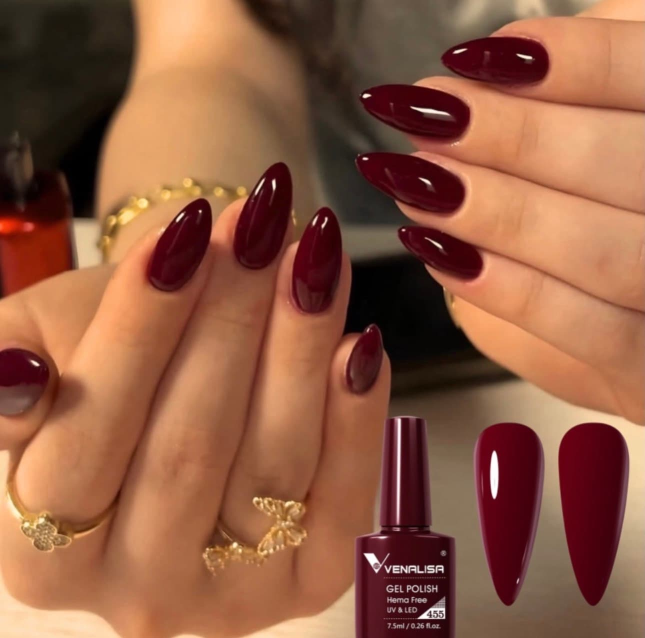 Vernis Semi-Permanent Venalisa n° 455 – Bordeaux